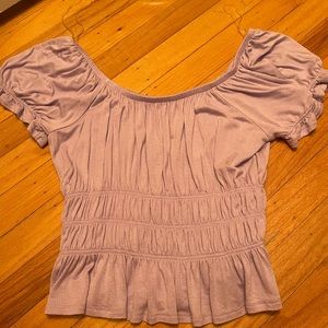 purple - kinda puffy sleeves